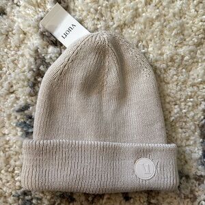 Vuori Cream Knit Beanie
